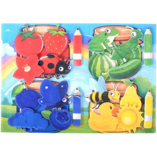 Изучаем цвета (фетр)