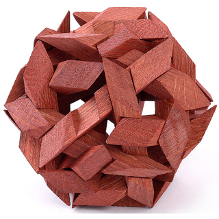 Головоломка "Солнышко-додекаэдр" (дерево)