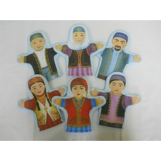 Набор рукавичек "Семья татарская" 6 штук