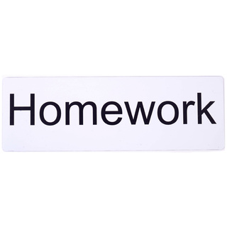 Магнитная карточка "Homework" (фон белый)