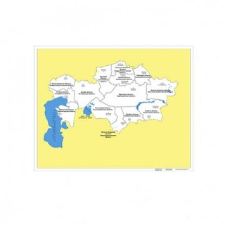 Контурная карта Казахстана