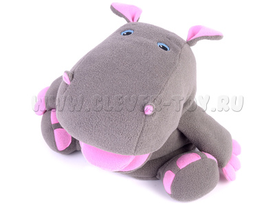 Бегемотик, кукла логопедическая (на руку)