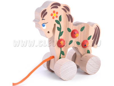 Каталка "Лошадка Забава" (дерево)