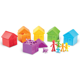 Игровой набор фигурок "Моя семья, с домиками для сортировки" (52 элемента)