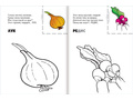 Раскраска с наклейками. Овощи.