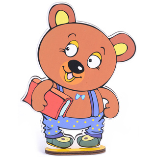 Персонаж средний "Медвежонок Мишик" (на подставке, крепление на Коврограф)