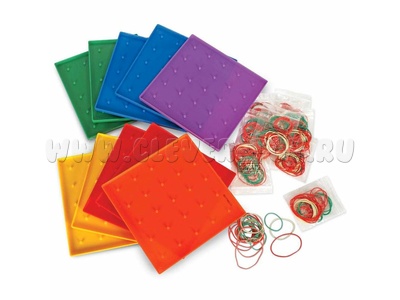 Набор "Цветные геоборды" (10 штук)