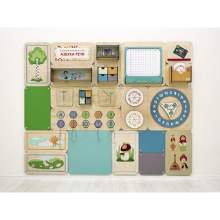 Дидактическая настенная панель для кабинета Логопеда "Азбука речи"