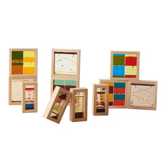 Деревянные сенсорные блоки с жидкостью с эффектом движения (10 штук)