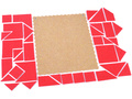 Прозрачный квадрат Воскобовича красный (игра к коврографу Ларчик)