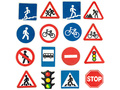 Дорожные знаки (демонстрационный материал, фетр)