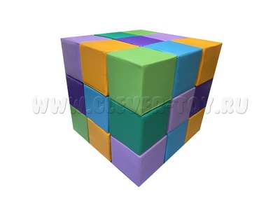 Конструктор из мягких модулей "Кубик-рубик" (большой)