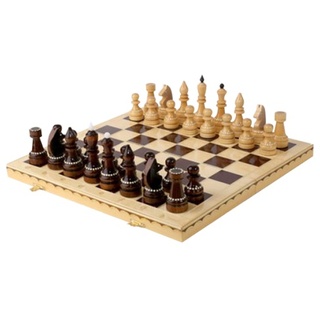 Шахматы турнирные инкрустированные деревянные с доской