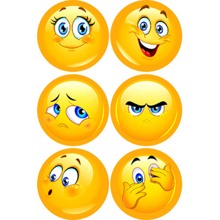 Набор эмоций "Смайлики" 6 шт