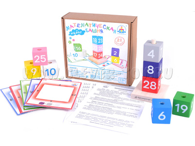 Набор деревянный "Математическая башня"