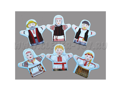 Набор рукавичек "Семья белорусская" 6 штук