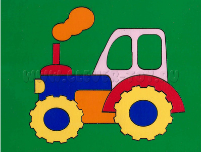 Мозаика "Сложи картинку. Трактор"